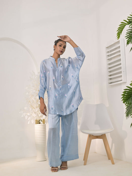 Ruby's Couture The Luxe Edit Sheesha Silk Embellished Stitched 2-Piece Suit-Aira