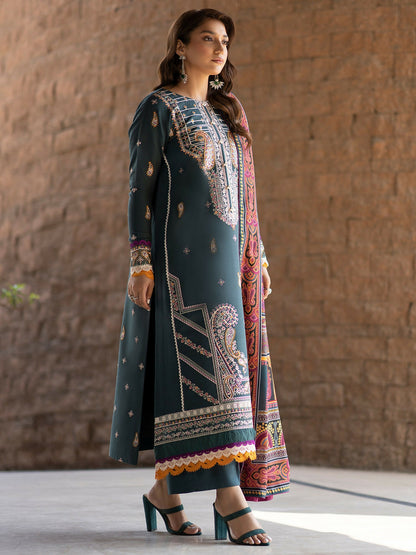 Binilyas Khaddar Embroidered Unstitched 3-Piece Suit-1913-A