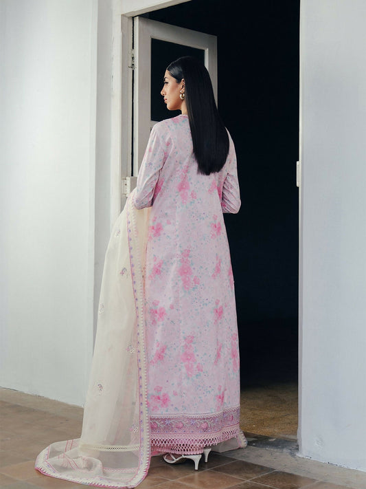 Afrozeh Day Break'26 Lawn Embroidered Unstitched 3-Piece Suit-Skydust