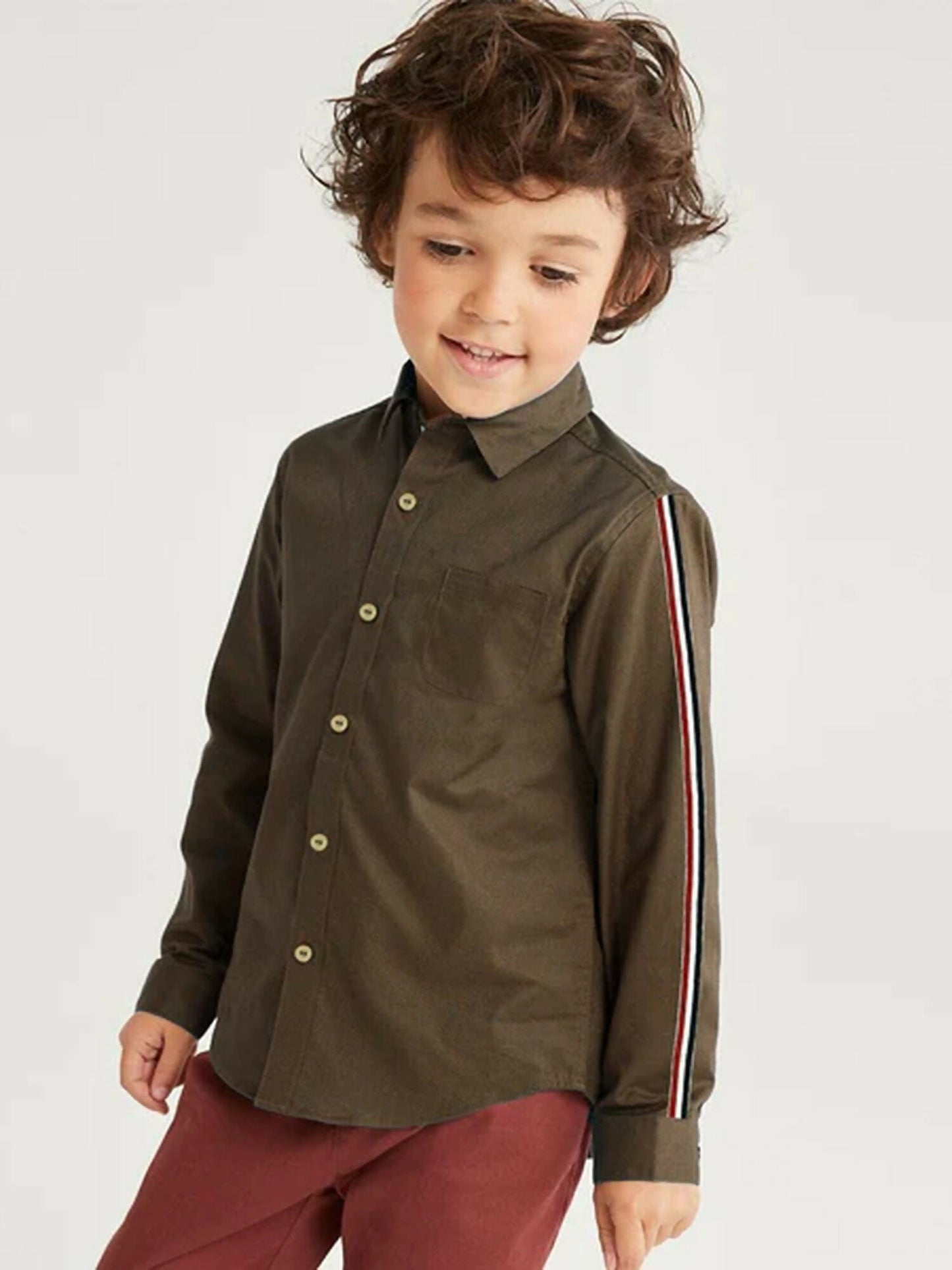 Funky's Plain Side Stripe Shirt-11529
