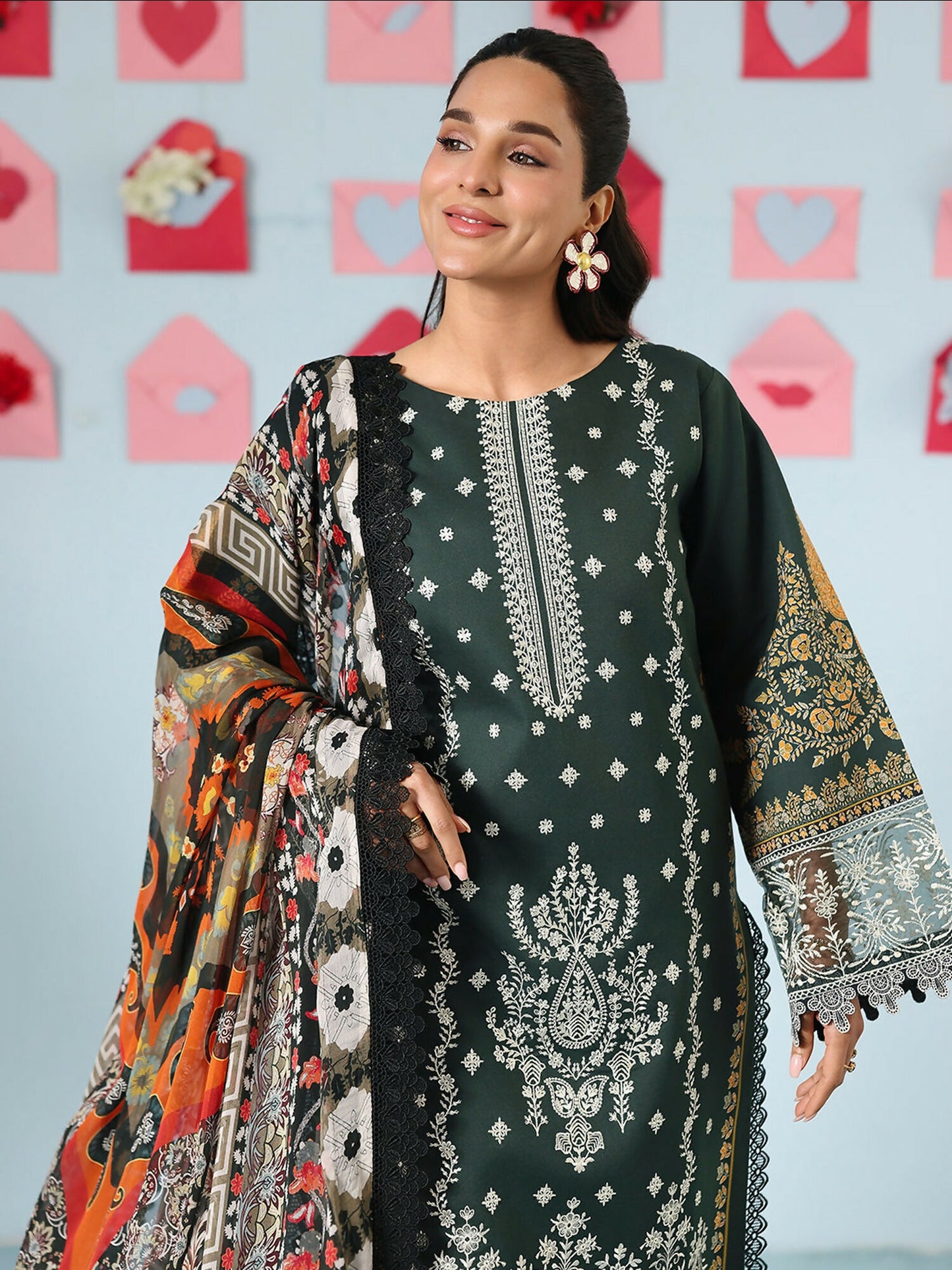 Mahnur Anaya Vol.2 Lawn Embroidered Stitched 3-Piece Suit-AN-2-18