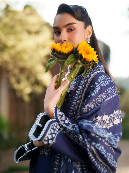 Mahnur Fiona Lawn'26 Embroidered Unstitched 3-Piece Suit-F-06