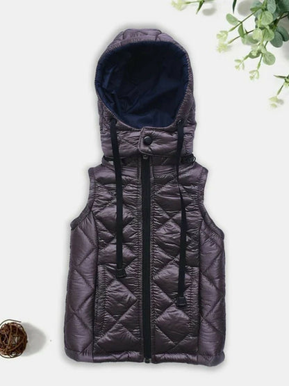 Jupiter Plain Kids Removable Hood Puffer Jacket-13200