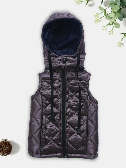 Jupiter Plain Kids Removable Hood Puffer Jacket-13200