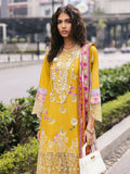 Mahnur Broadway Luxury Lawn Embroidered Unstitched 3-Piece Suit-Buttercup