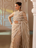 Shiza Hassan Shehnai Bareeze Net Embellished Stitched Saree-Vince