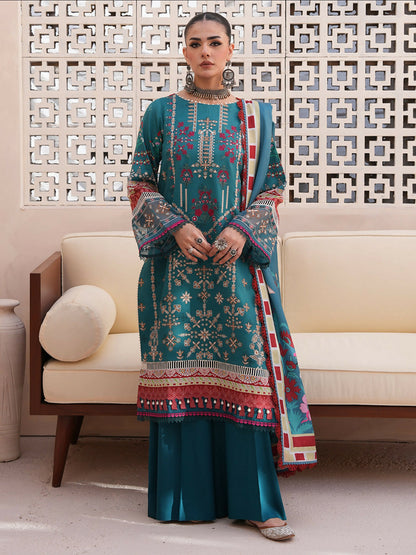 Binilyas Kotrai Embroidered Unstitched 3-Piece Suit-793-A