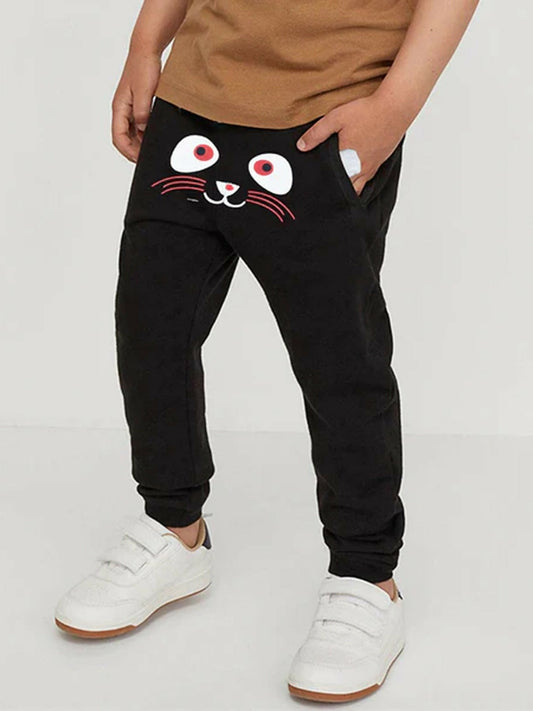 funky's Printed Front Printed Terry Trousers-11945