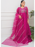 Allure By IH Lehr Chiffon Embroidered Lehenga-Very Berry