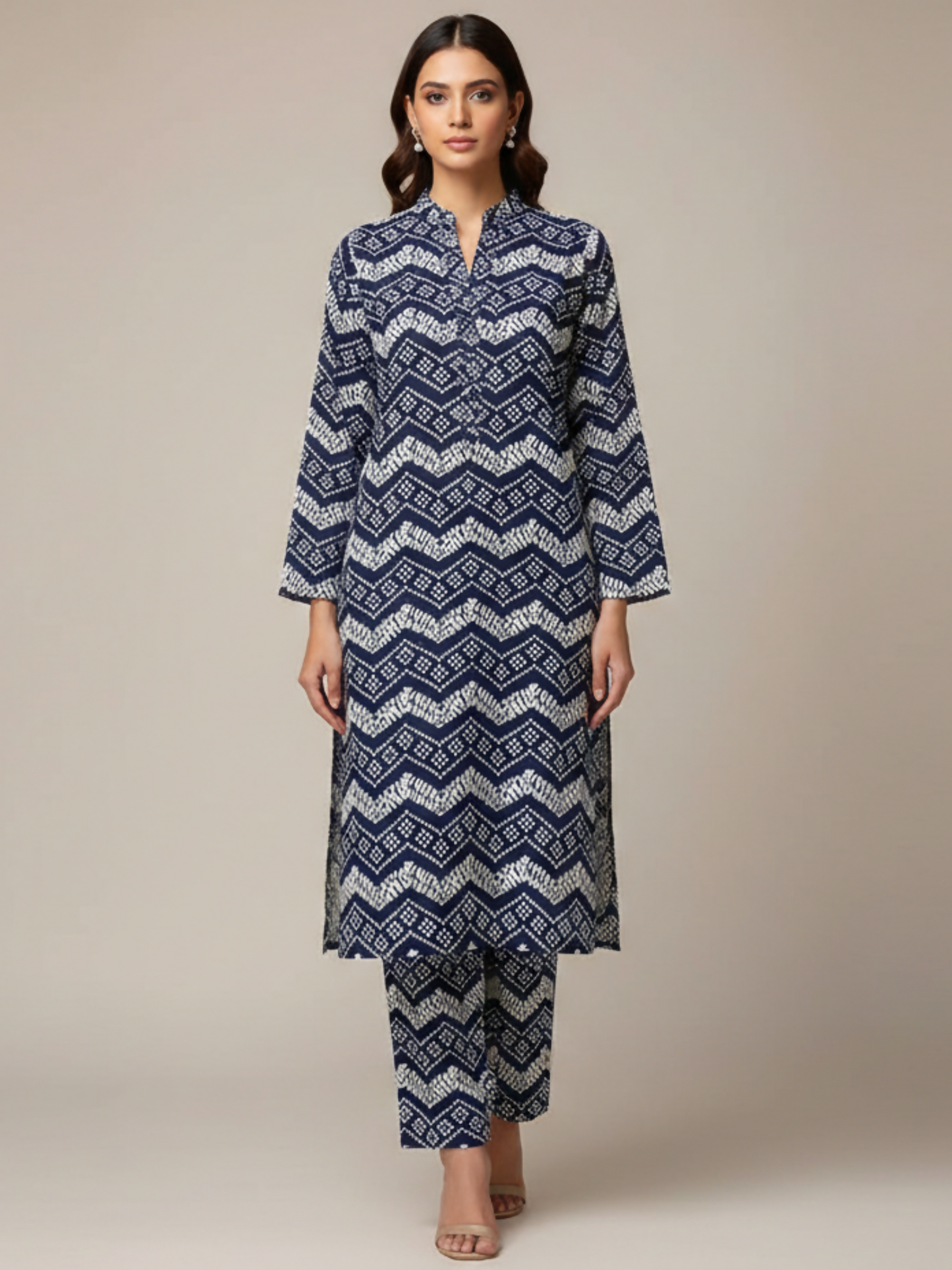Bin Shaukat Classic Lawn Printed Unstitched 2-Piece Suit