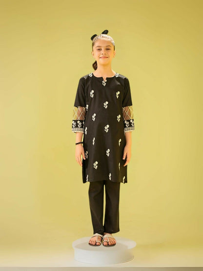 Velvour Girls Cotton Printed Stitched 2-Piece Suit-VG145-A