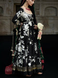 Hussain Rehar Festive Pret'25 Korean Raw Silk Embroidered Stitched 3-Piece Suit-Nagira