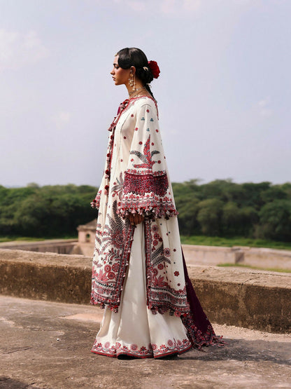 Hussain Rehar Karandi'25 Embroidered Unstitched 3-Piece Suit-Afsaneh