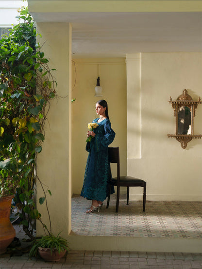 Binilyas Heritage Dore Summer'26 Lawn Embroidered Unstitched 3-Piece Suit-173-A