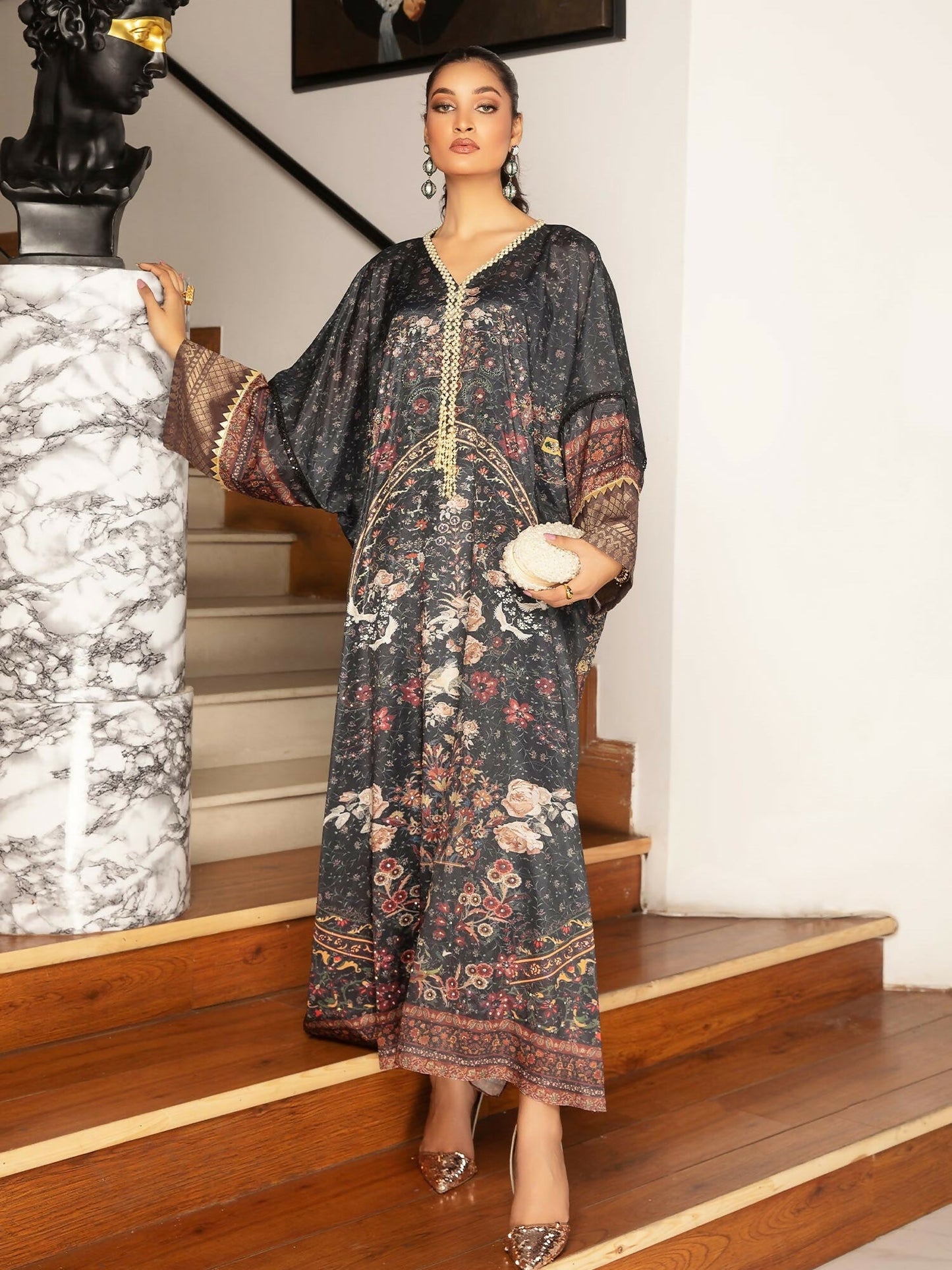 Shiza Hassan Sublime Luxury Pret Blended Silk Embellished Kaftan-Izar