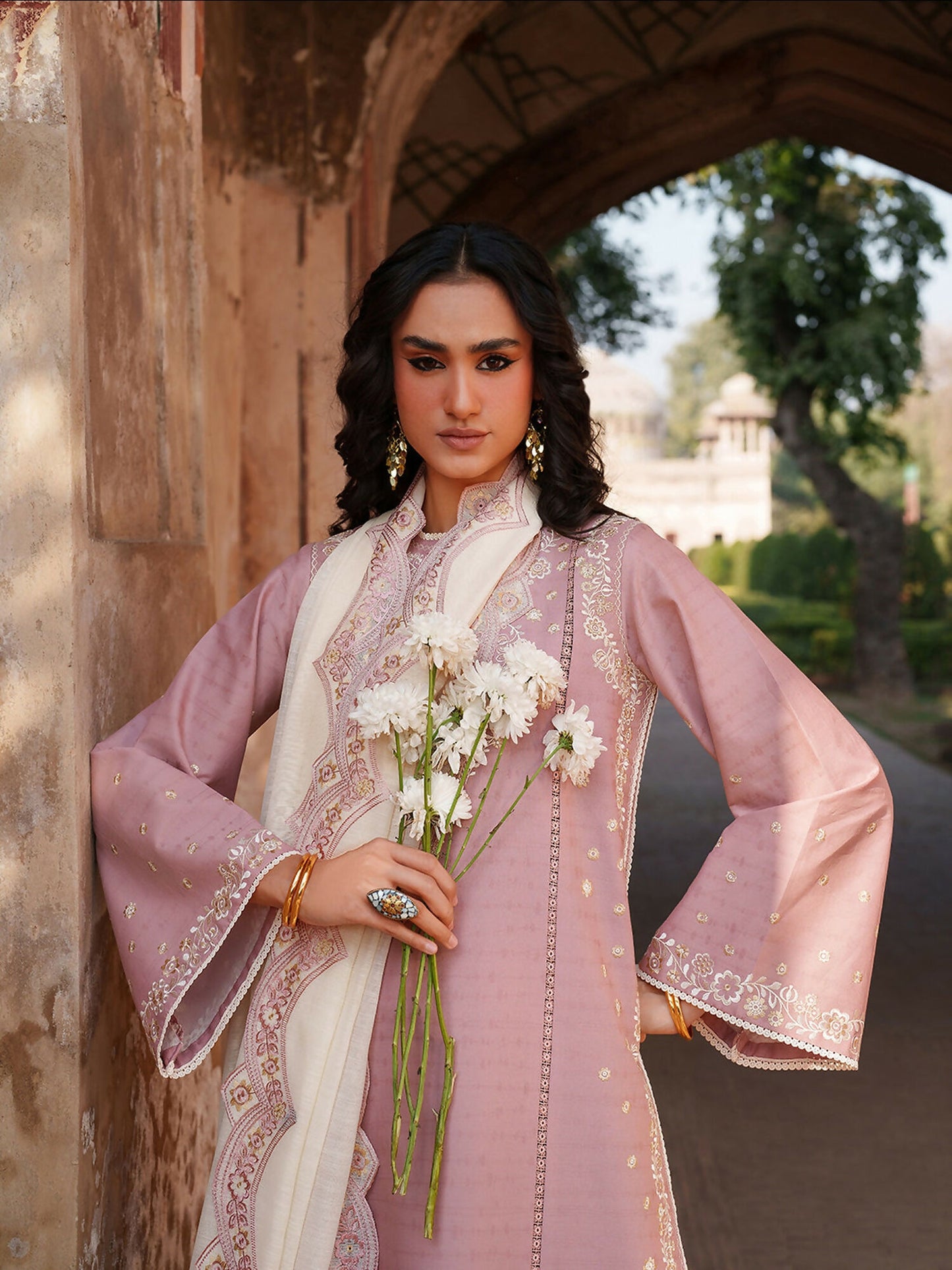 Binilyas Suroor Eid Pret'26 Lawn Embroidered Stitched 3-Piece Suit-245-B