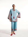 Jugnu by Hussain Rehar SS'25 Eid Pret Edit II Cotton Embroidered 2-Piece Suit-Nouri
