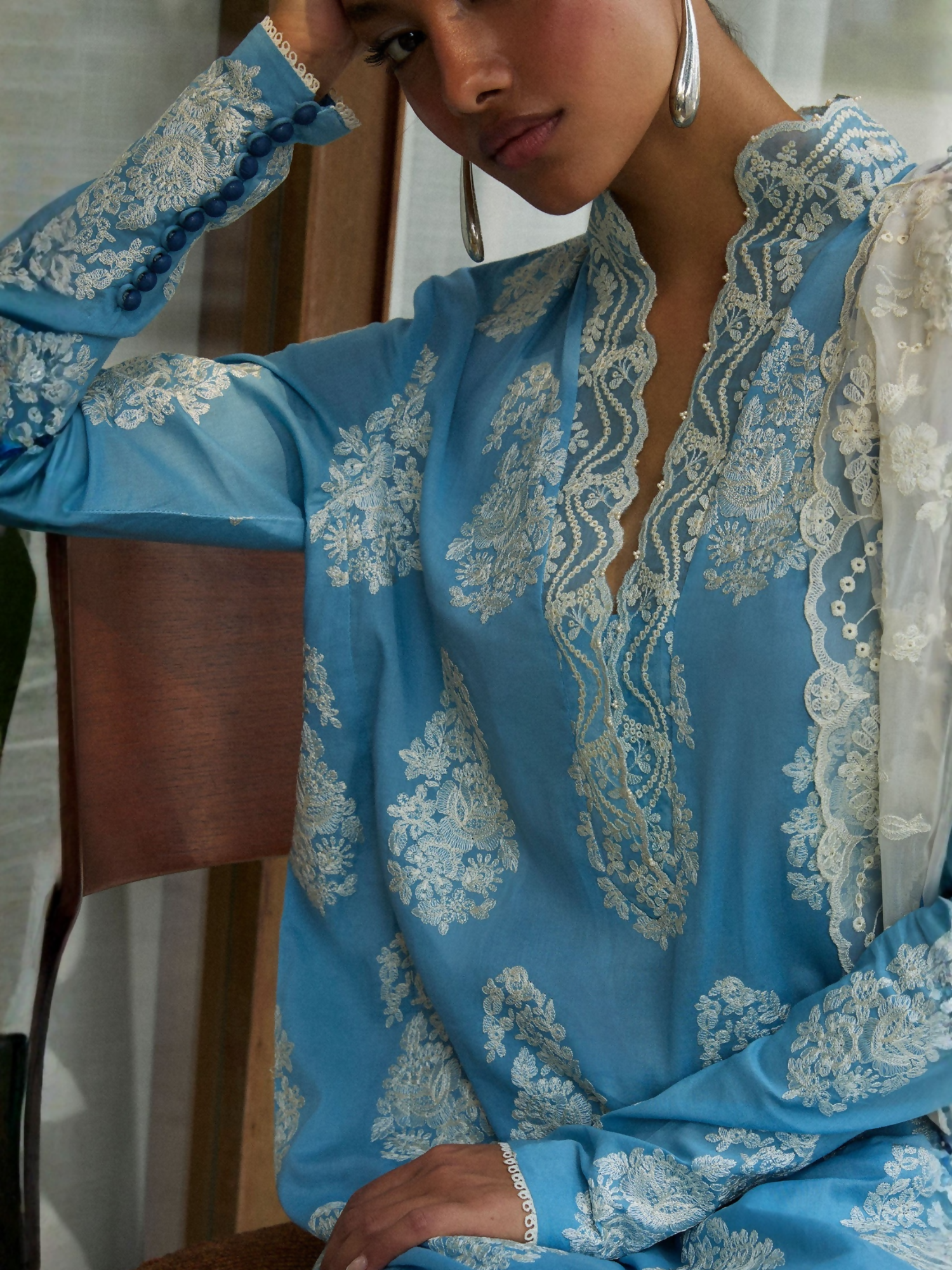 Zara Shahjahan Satori Lawn Embroidered Unstitched 3-Piece Suit-RAI-6B