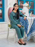 Velvour Girls Cotton Embroidered Stitched 2-Piece Suit-VG125-C