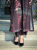 Sehrish Kanwal K-Ord Crepe Printed Co-Ord Set-Slate