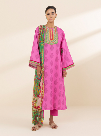 Sapphire Lawn Embroidered Unstitched 3-Piece Suit