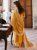 Mahnur Sophie Luxury Lawn Embroidered Unstitched 3-Piece Suit-Rosy