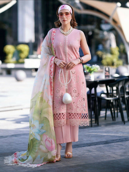 Mahnur Broadway Luxury Lawn'26 Embroidered Unstitched 3-Piece Suit-BW-008