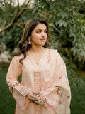Kachy Dhaagy Cotton Embroidered Stitched 3-Piece Suit-Florin