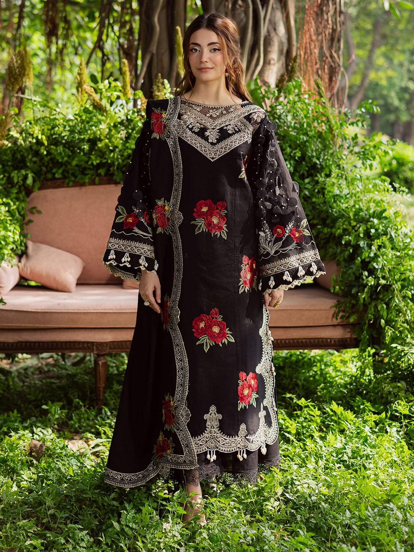 Parishay Winterwood Tales Khaddar Embroidered Stitched 3-Piece Suit-WW - 07