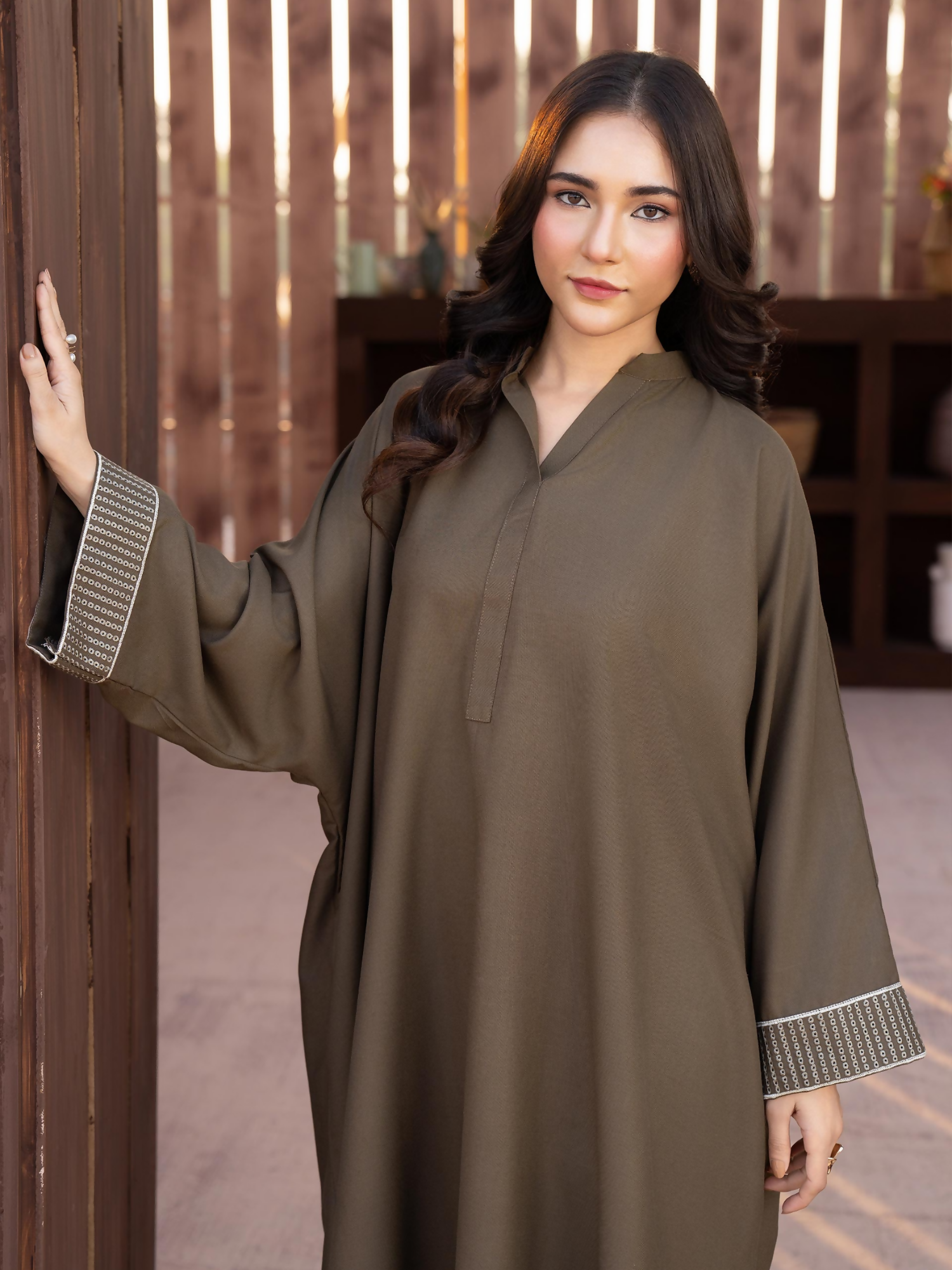 Panache Apparel Winter Core Linen Embroidered Stitched Suit-Butterfly