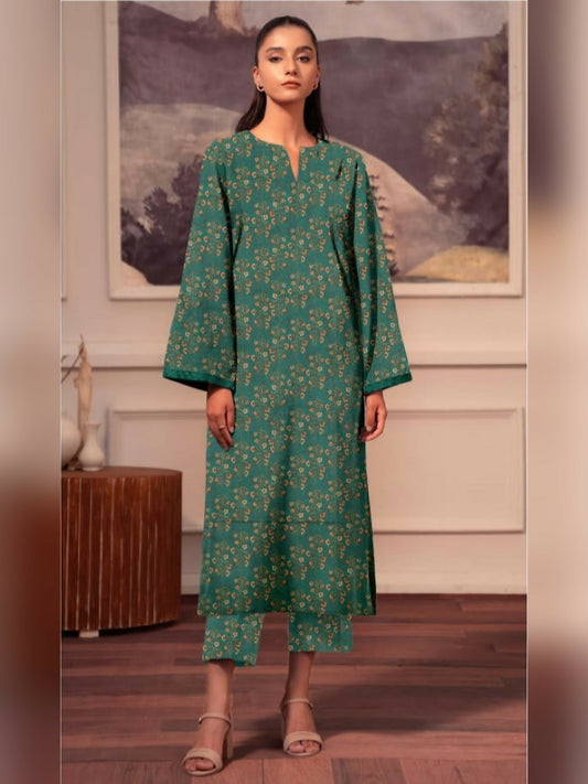 Bin Shaukat Khaddar Printed Unstitched 2-Piece Suit