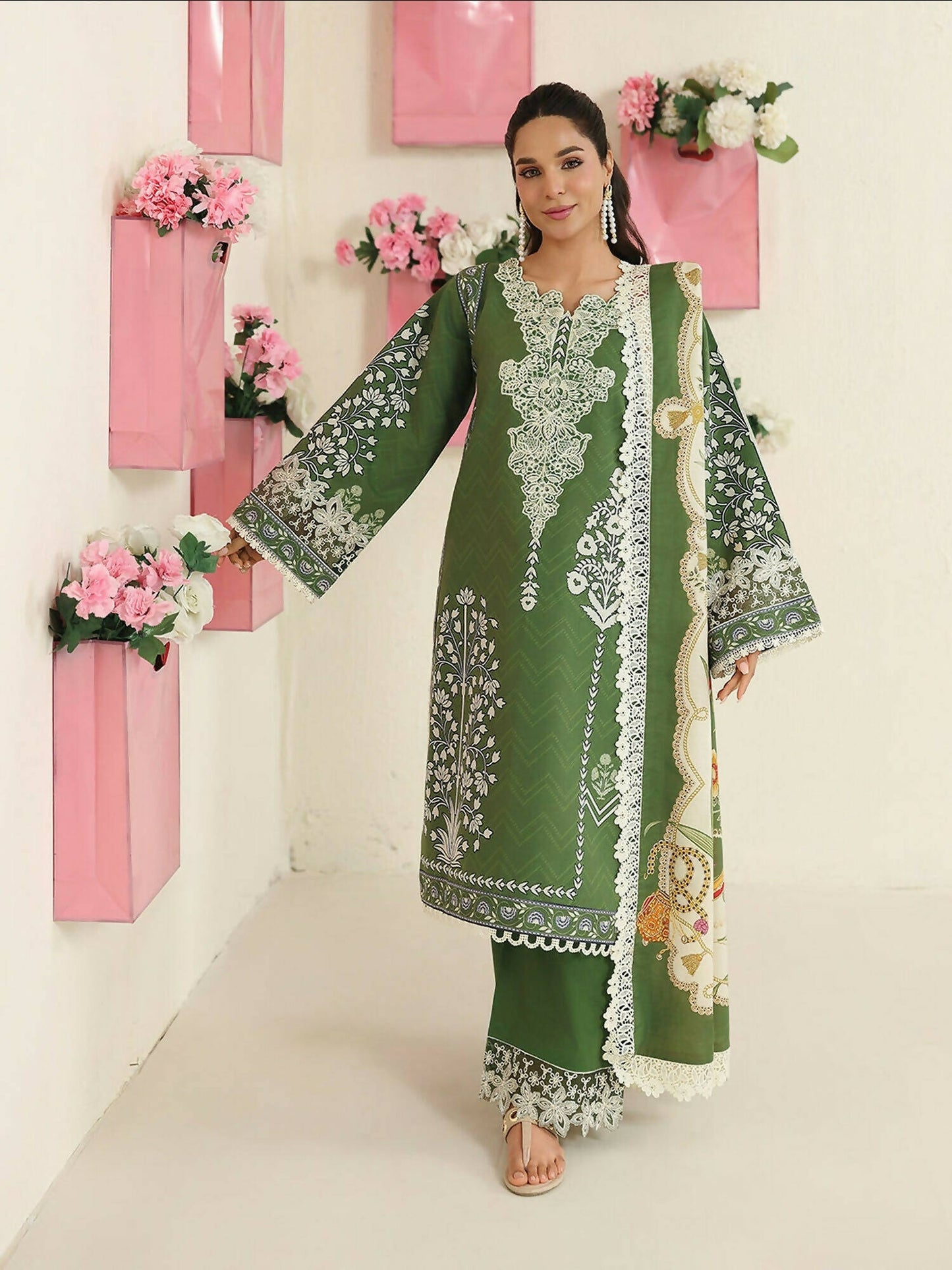 Mahnur Anaya Summer Vol 2 Lawn Embroidered Unstitched 3-Piece Suit-AN-2-11