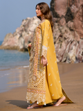 Mahnur Sirene Luxury Lawn Embroidered Unstitched 3-Piece Suit-Dahlia