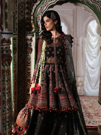 Hussain Rehar Festive Unstitched'26 Chiffon Embroidered 3-Piece Suit-Siyara