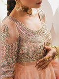 Hussain Rehar Luxury Pret Eid'23 Organza Embellished Stitched 3-Piece Suit-Aura
