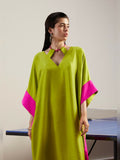 Hussain Rehar Pay Day Vol III Raw Silk Stitched Shirt-Verdant