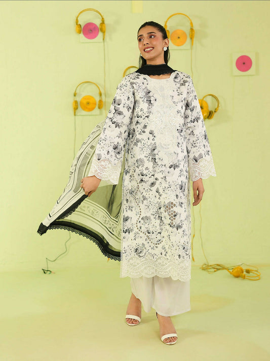 Mahnur Anaya Summer Vol 2 Lawn Embroidered Unstitched 3-Piece Suit-AN-2-08