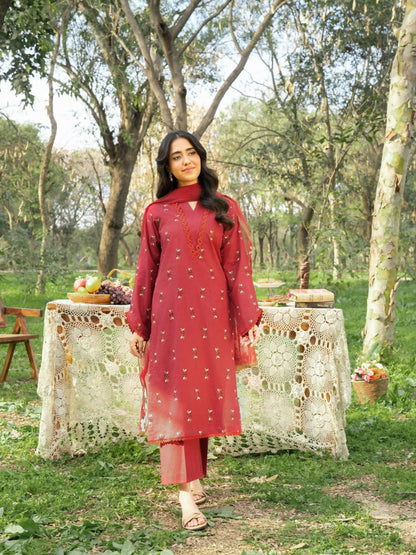 Panache Apparel Serenity Cotton Lawn Embroidered Stitched Suit-Reverie