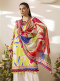 Naqsh Summer Glow 2 Luxury Lawn Digital Printed Unstitched 3-Piece Suit-Dull Yellow-00121