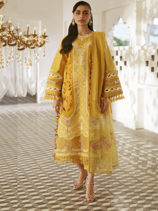 Parishay Shangrila Lawn Embroidered Unstitched 3-Piece Suit-SLA-05