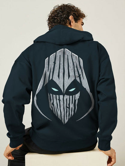 Jupiter Oversized Moon Knight Printed Hoodie-15081