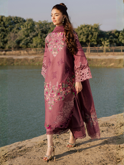 Parishay Summer Queen Vol 2 Lawn Embroidered Unstitched 3-Piece Suit-SQU-03