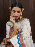 Jugnu by Hussain Rehar SS'25 Cotton Embroidered Unstitched 3-Piece Suit-Nal