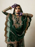 Hussain Rehar Festive Unstitched'24 Organza Embroidered 3-Piece Suit-Jamali