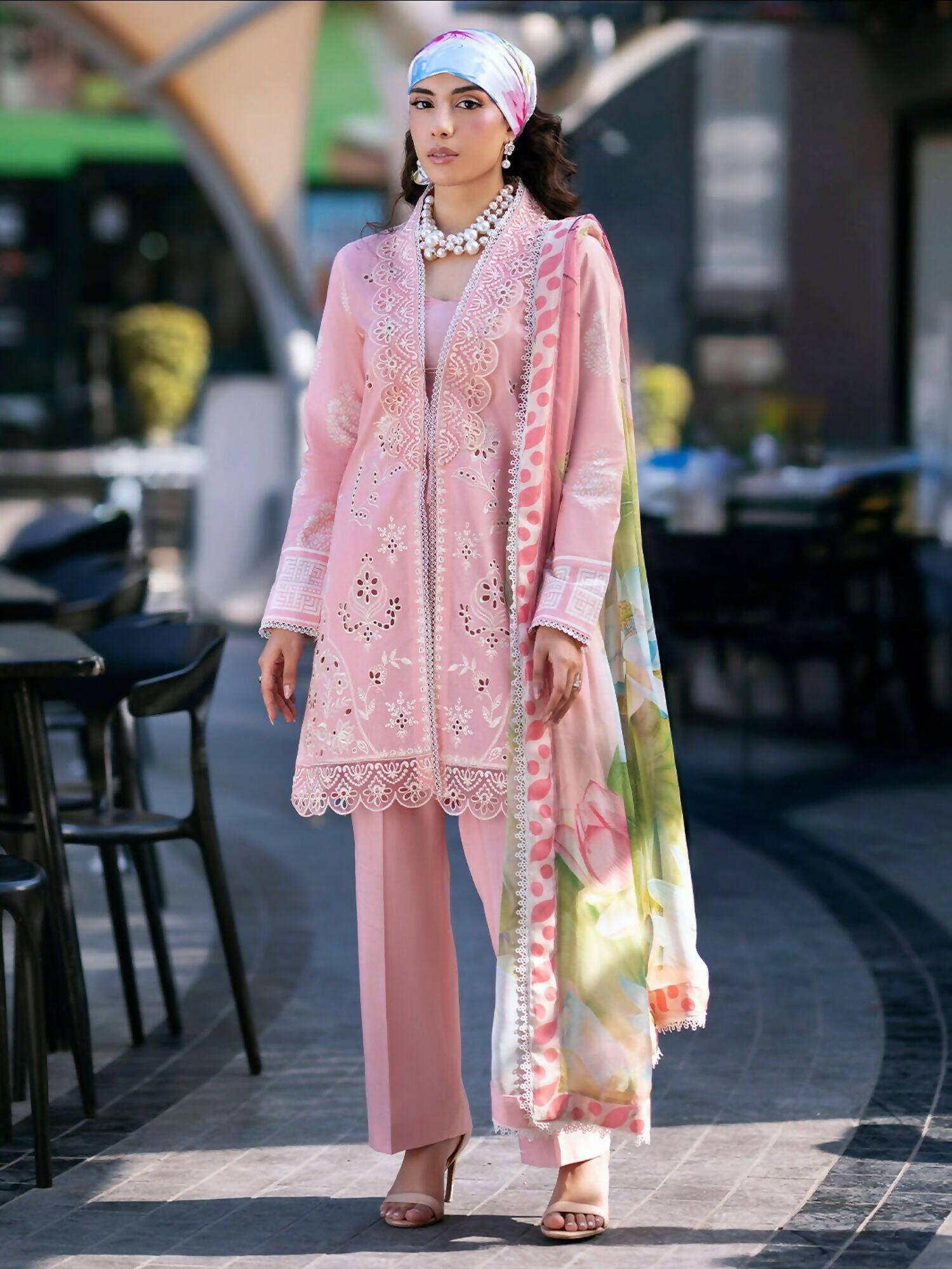 Mahnur Broadway Luxury Lawn'26 Embroidered Unstitched 3-Piece Suit-BW-008