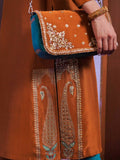 Hussain Rehar Basic Not Basic IV Raw Silk Embellished Stitched 3-Piece Suit-Gilt