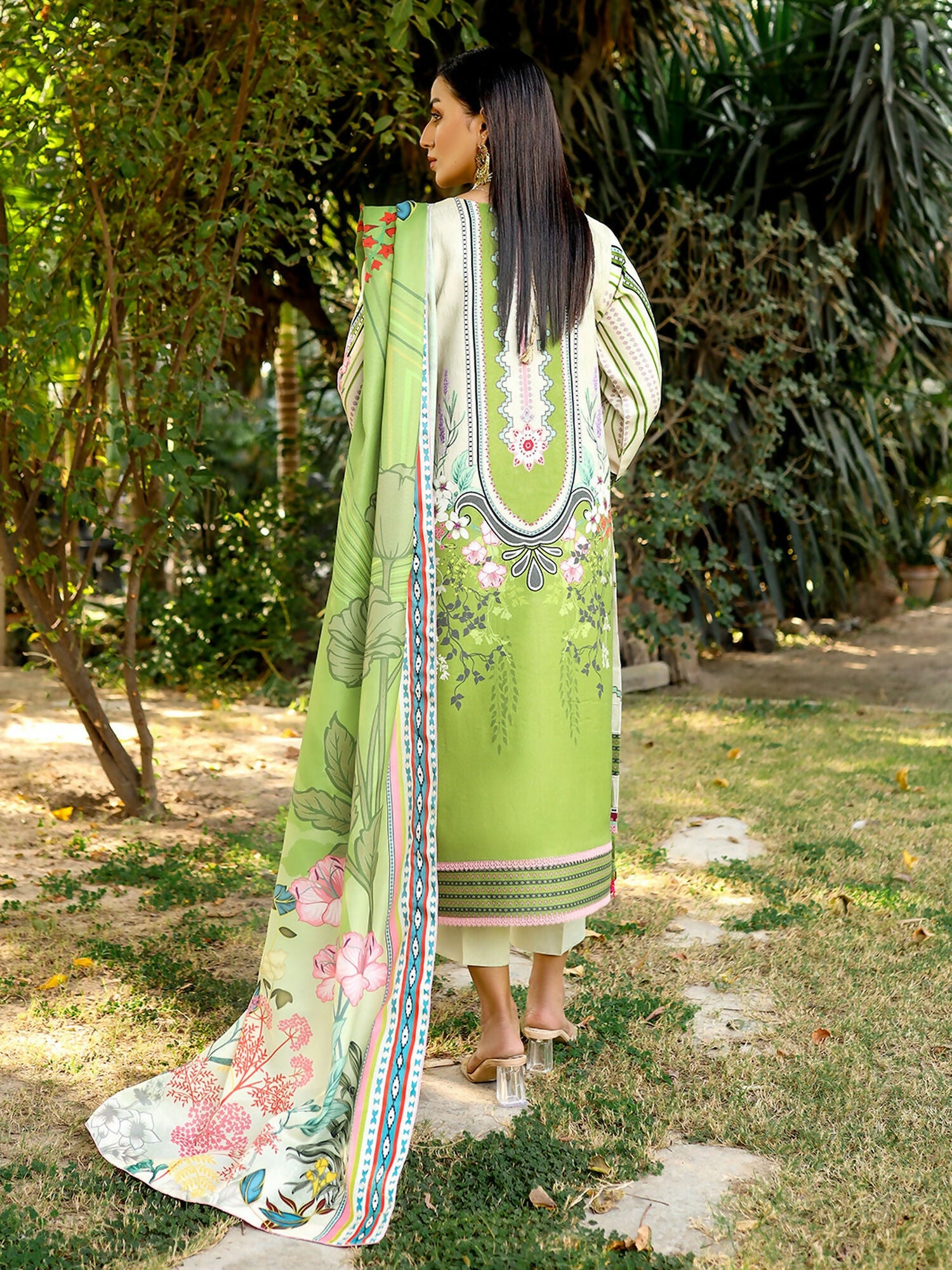 Binilyas Kotail Embroidered Unstitched 3-Piece Suit-762-A