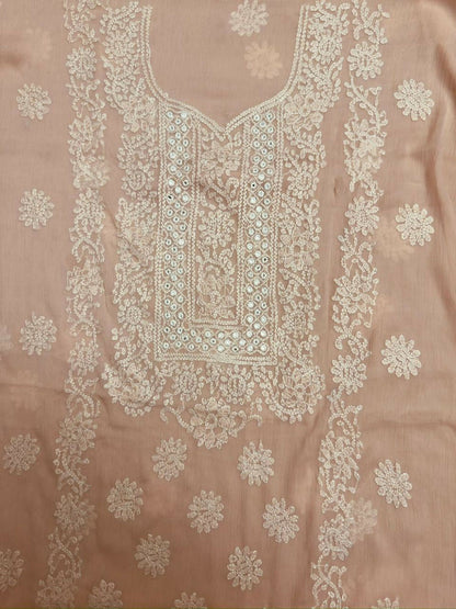 AB Hand Embroideries Chiffon Embroidered Unstitched 2-Piece Suit