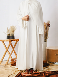White-Nourah Korean Nida Abaya-Noor