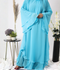 Nourah Moss Chiffon Abaya-Firoza